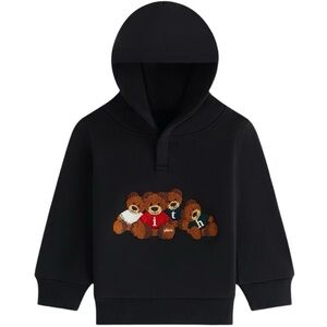 Kith Kithmas baby teddy and friends Williams Black Hoodie